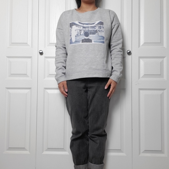 Grey graphic crewneck - Picture 2 of 5